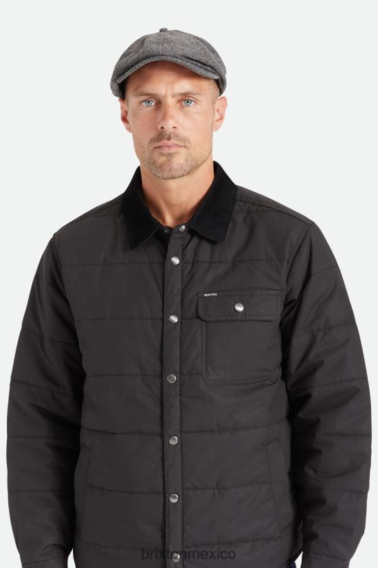 Brixton accesorios gris negro hombres gorra de vendedor de periódicos DV42H305