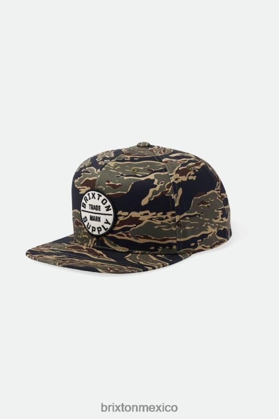 Brixton accesorios camuflaje tigre hombres juramento iii snapback DV42H240