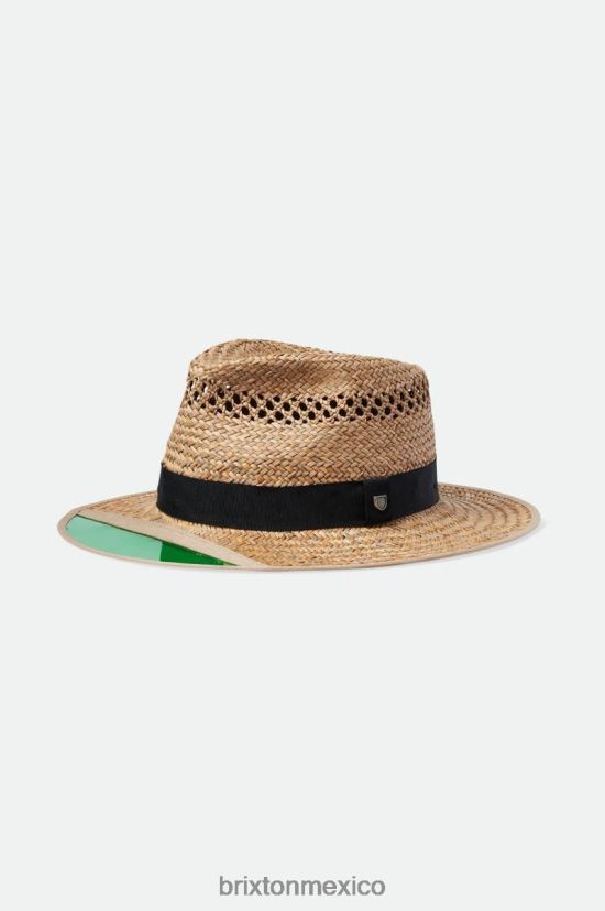 Brixton accesorios broncearse hombres sombrero fedora de paja cazador DV42H179