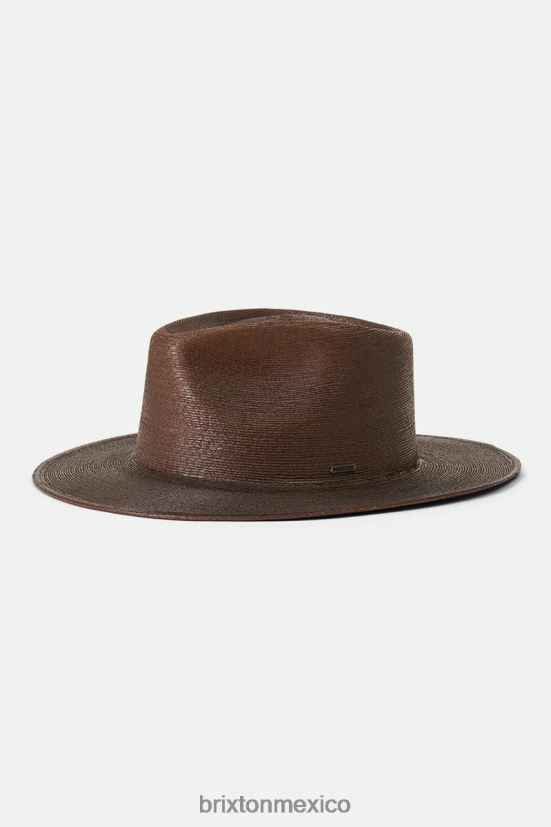 Brixton accesorios marrón oscuro hombres fedora marcos DV42H183