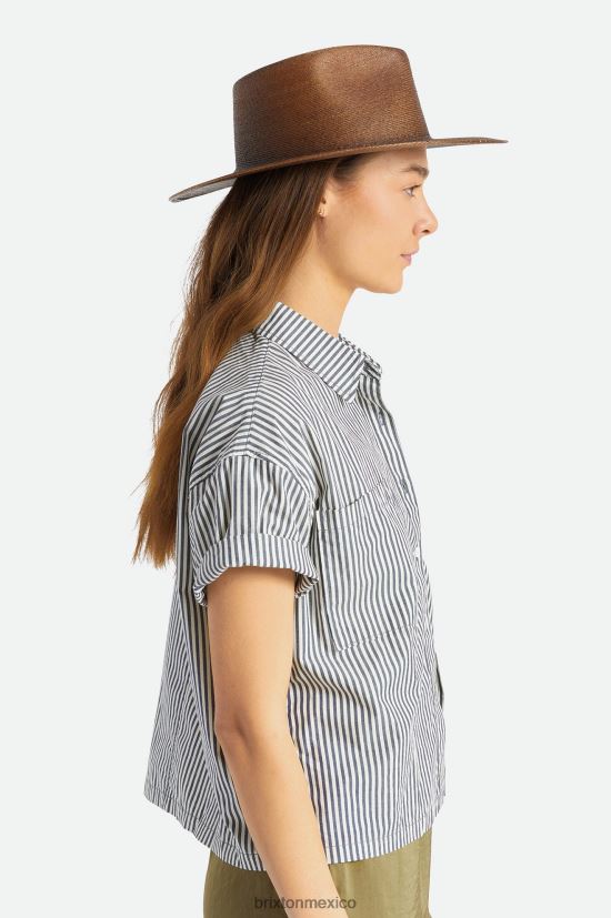 Brixton accesorios marrón oscuro hombres fedora marcos DV42H183