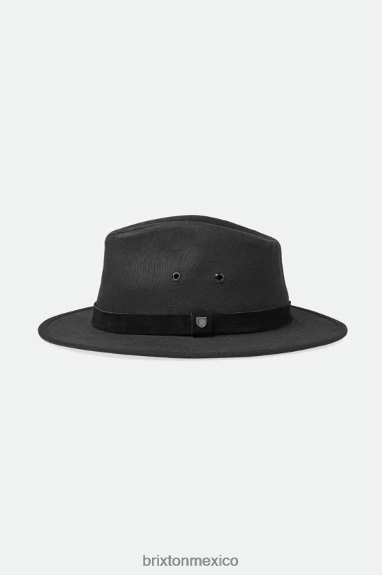 Brixton accesorios negro hombres messer aventura fedora DV42H230