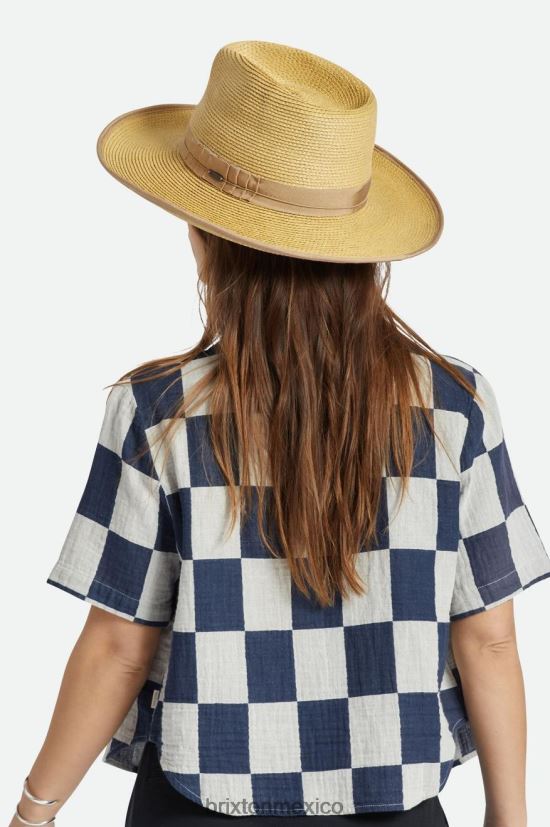 Brixton accesorios bronceado/bronceado hombres sombrero de paja reno DV42H190