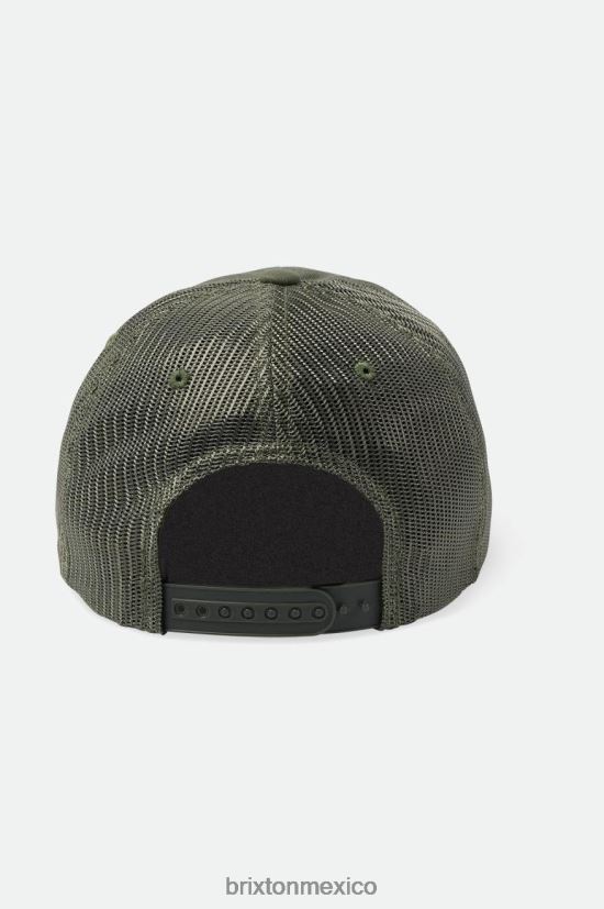 Brixton accesorios excedente de aceituna hombres gorra de camionero chispas lp DV42H268