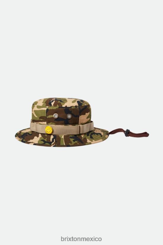 Brixton accesorios excedente de camuflaje hombres sombrero de pescador empacable amor DV42H313