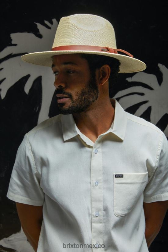 Brixton accesorios natural hombres sombrero de paja adecuado para el campo DV42H192