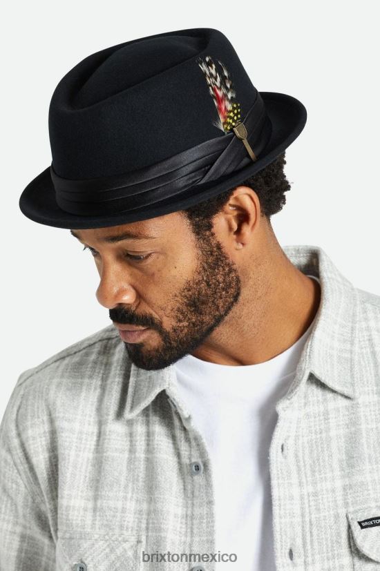 Brixton accesorios negro hombres pastel de cerdo fuerte DV42H215