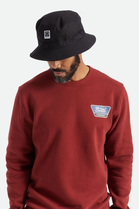 Brixton accesorios negro hombres sombrero de pescador plegable beta DV42H312