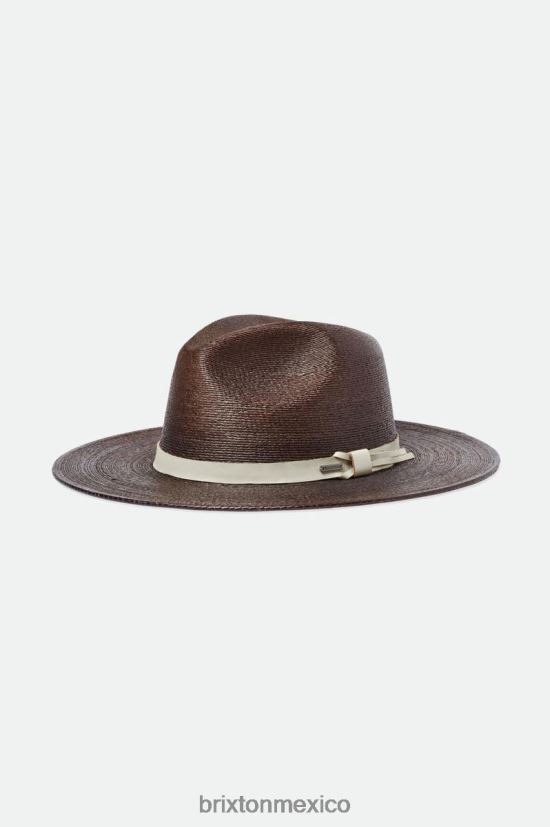 Brixton accesorios tierra oscura/natural hombres sombrero de paja adecuado para el campo DV42H191