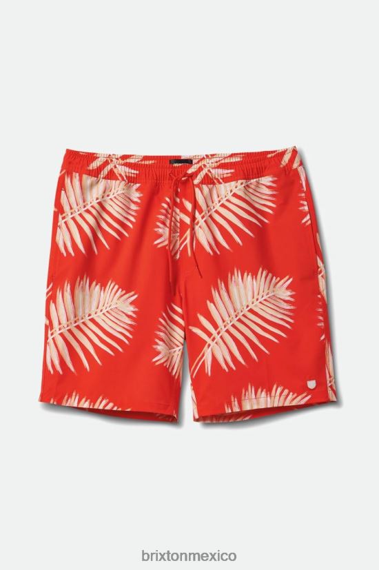 Brixton vestir aloha rojo hombres viaje corto 7\'\' DV42H153