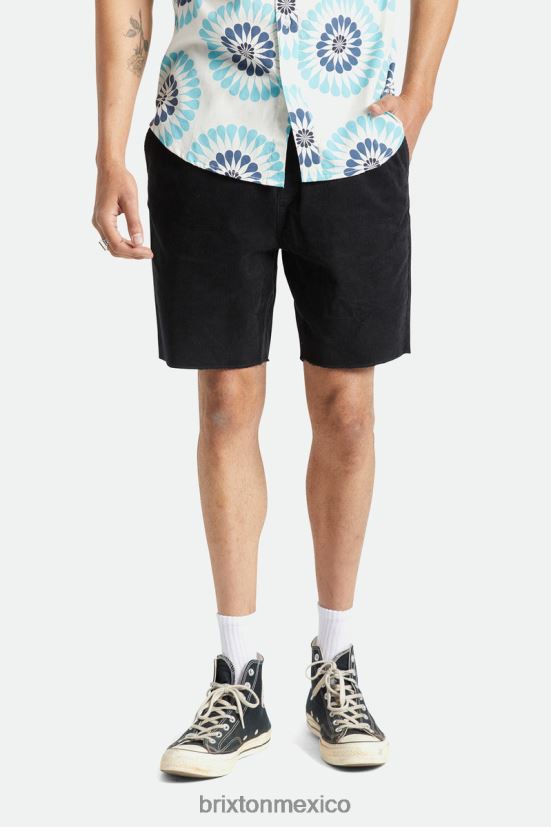 Brixton vestir cordón negro hombres pantalón corto de pana madrid ii 8'' DV42H167