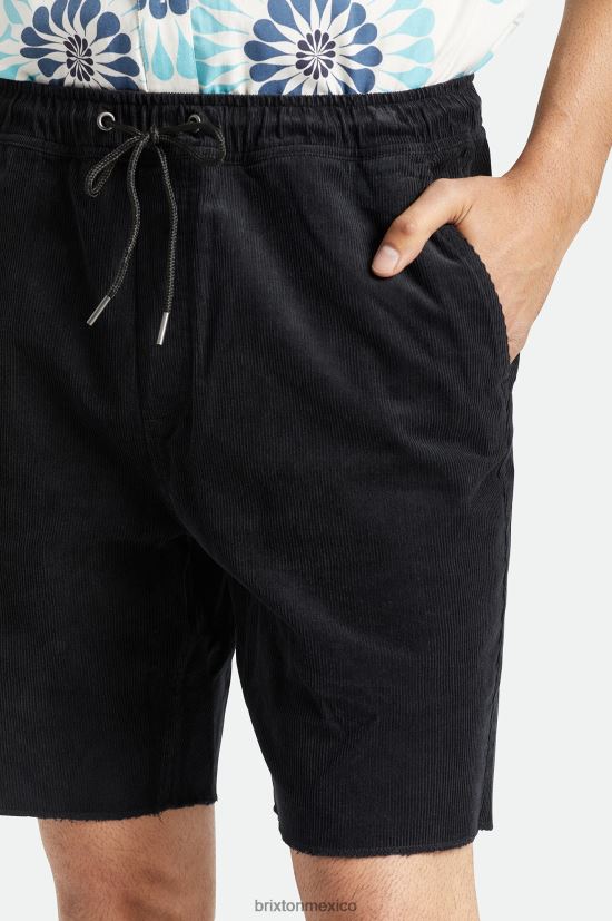 Brixton vestir cordón negro hombres pantalón corto de pana madrid ii 8\'\' DV42H167