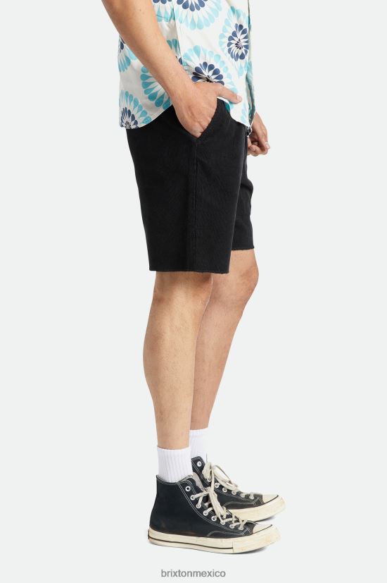 Brixton vestir cordón negro hombres pantalón corto de pana madrid ii 8\'\' DV42H167