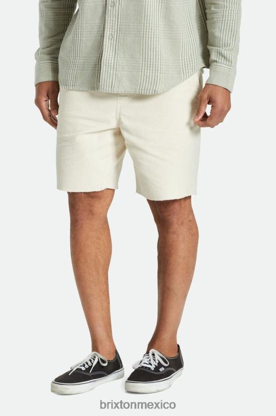 Brixton vestir gorra blanca hombres pantalón corto de pana madrid ii 8'' DV42H172