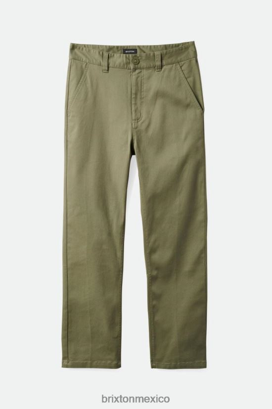 Brixton vestir excedente de aceituna hombres Choice pantalones chinos ajustados DV42H149