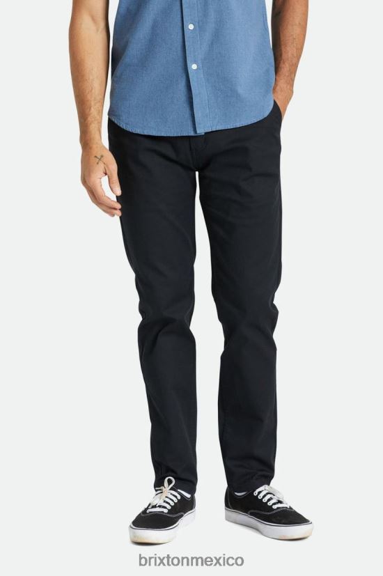 Brixton vestir negro hombres Choice pantalones chinos ajustados DV42H150