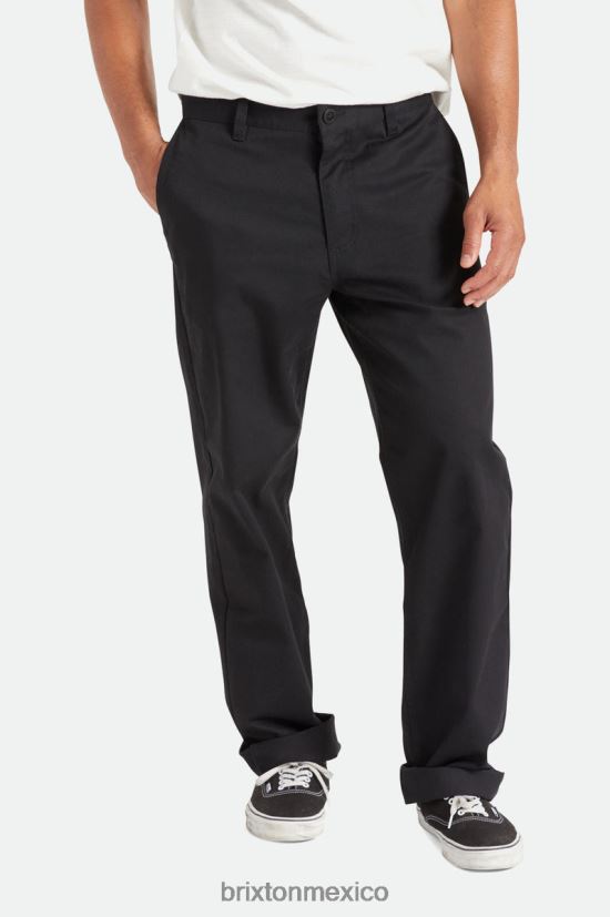 Brixton vestir negro hombres pantalón chino relajado Choice DV42H151