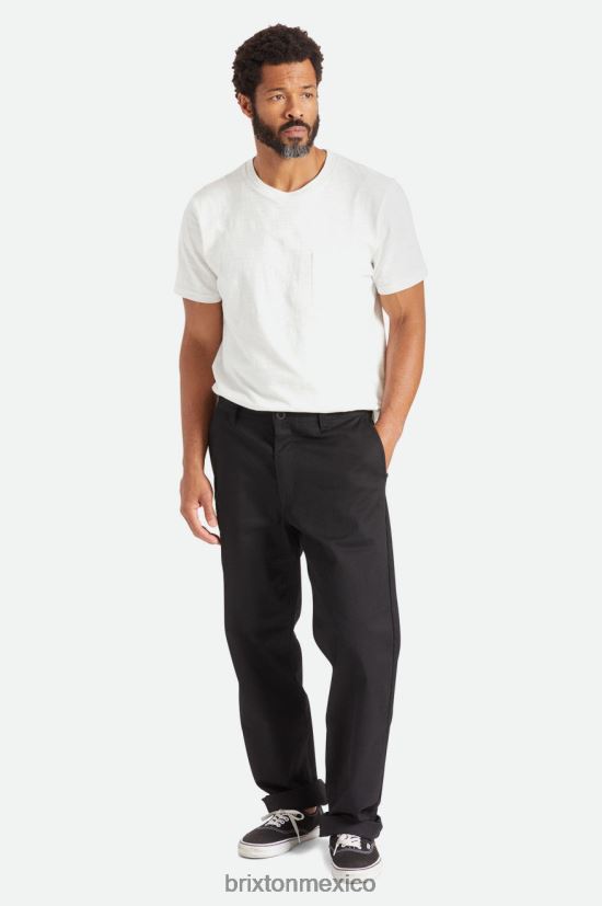 Brixton vestir negro hombres pantalón chino relajado Choice DV42H151