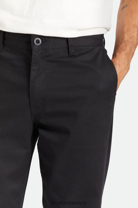 Brixton vestir negro hombres pantalón chino relajado Choice DV42H151