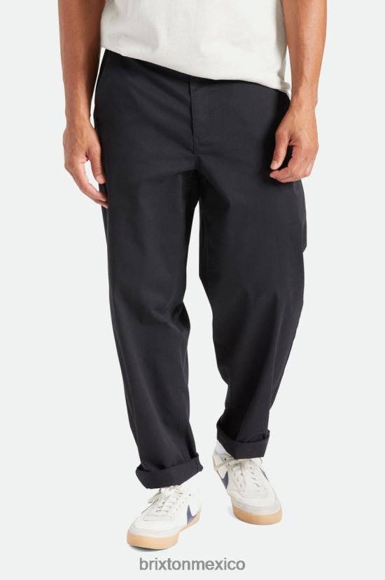 Brixton vestir negro hombres pantalón holgado medina DV42H152