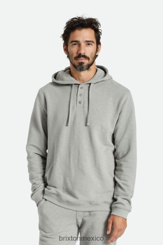 Brixton vestir paloma salvaje hombres capucha flameada de felpa henley francesa DV42H138