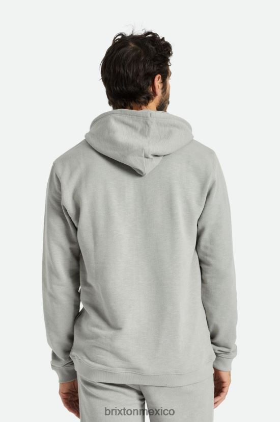 Brixton vestir paloma salvaje hombres capucha flameada de felpa henley francesa DV42H138