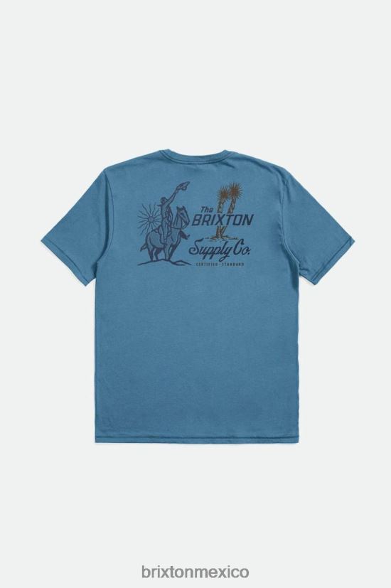 Brixton vestir Cielo azul hombres austin s/s camiseta entallada DV42H36
