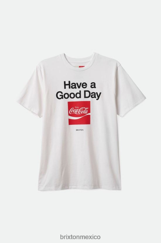 Brixton vestir blanco hombres coca-cola good day s/s camiseta a medida DV42H76