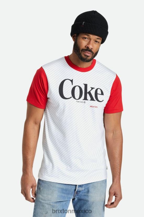 Brixton vestir coca cola roja hombres camiseta a medida coca-cola s/s DV42H78