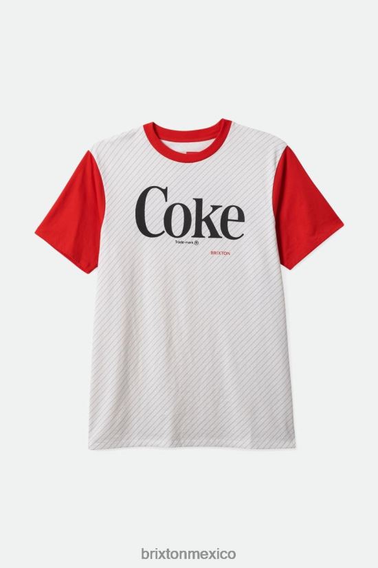 Brixton vestir coca cola roja hombres camiseta a medida coca-cola s/s DV42H78