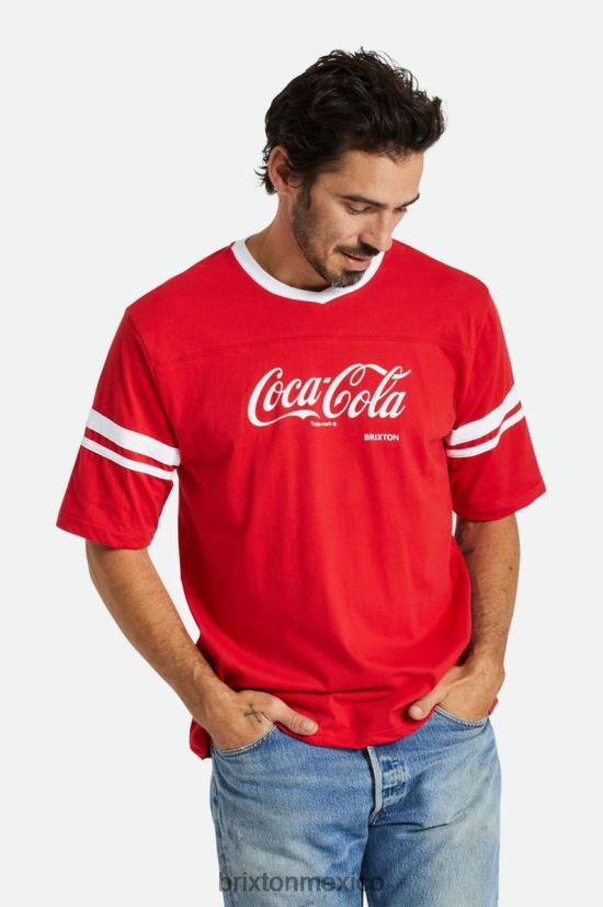 Brixton vestir coca cola roja hombres camiseta de fútbol clásica de coca-cola DV42H111