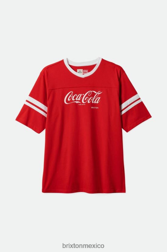 Brixton vestir coca cola roja hombres camiseta de fútbol clásica de coca-cola DV42H111