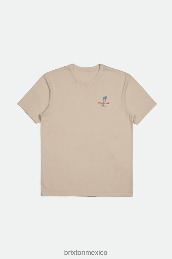 Brixton vestir humo gris hombres austin s/s camiseta entallada DV42H35