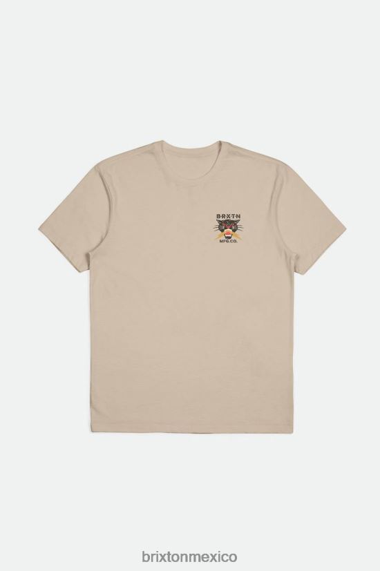 Brixton vestir humo gris hombres camiseta de sastre s/s chispas DV42H28