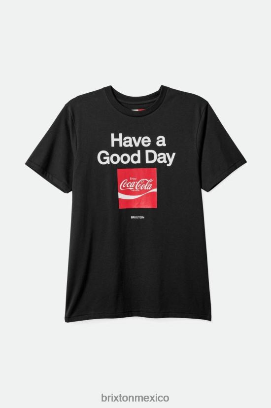 Brixton vestir negro hombres coca-cola good day s/s camiseta a medida DV42H77