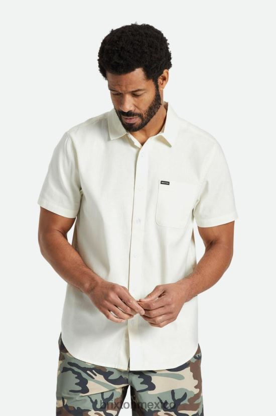 Brixton vestir blanquecino hombres charter oxford s / s tejido DV42H12
