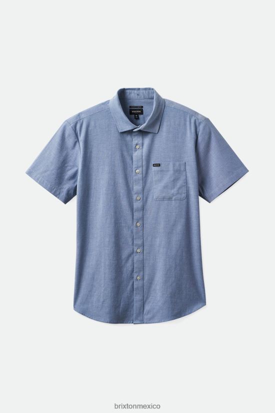 Brixton vestir cambray azul claro hombres charter oxford s / s tejido DV42H14