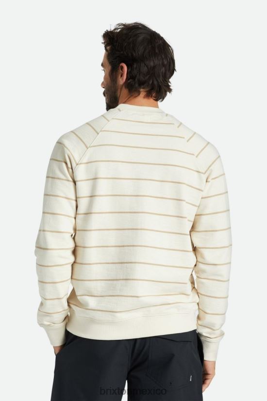 Brixton vestir capa blanca/arena hombres equipo de terry francés slub DV42H134