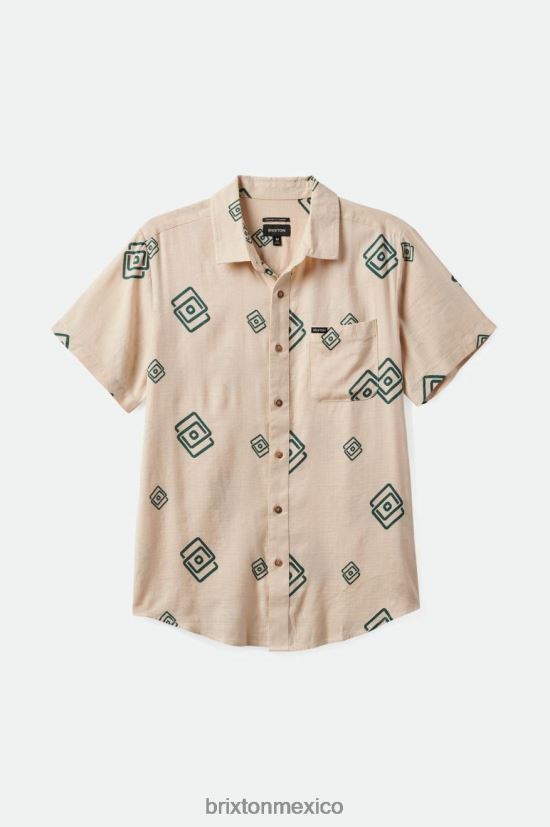 Brixton vestir gorra blanca/pícea hombres charter slub s / s tejido DV42H1