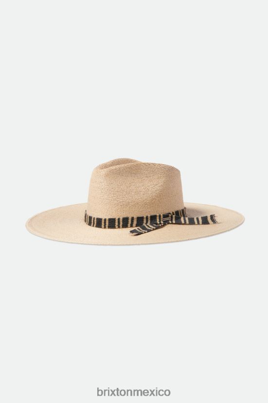 Brixton accesorios natural mujer sombrero fedora de paja leigh DV42H519
