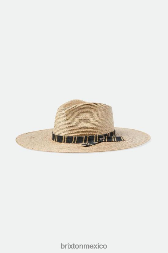 Brixton accesorios natural/multicolor mujer sombrero fedora de paja leigh DV42H523