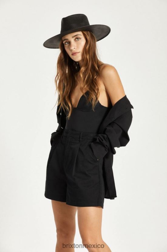 Brixton accesorios corondao negro mujer sombrero ranchero de paja jo panamá DV42H501