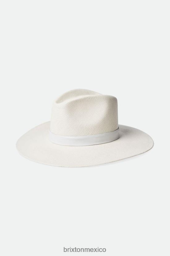 Brixton accesorios panamá blanco mujer sombrero de paja harper panamá DV42H499