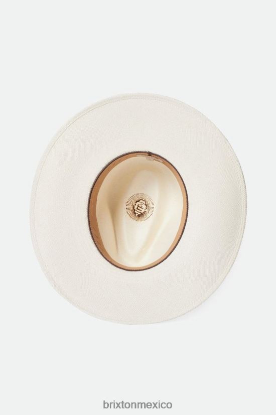 Brixton accesorios panamá blanco mujer sombrero de paja harper panamá DV42H499