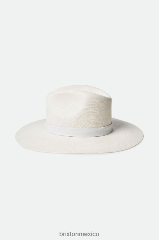 Brixton accesorios panamá blanco mujer sombrero de paja harper panamá DV42H499