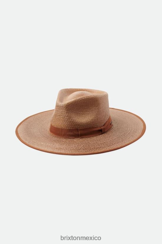 Brixton accesorios tripilla regular café/marrón mujer sombrero ranchero de paja jo limitada DV42H520