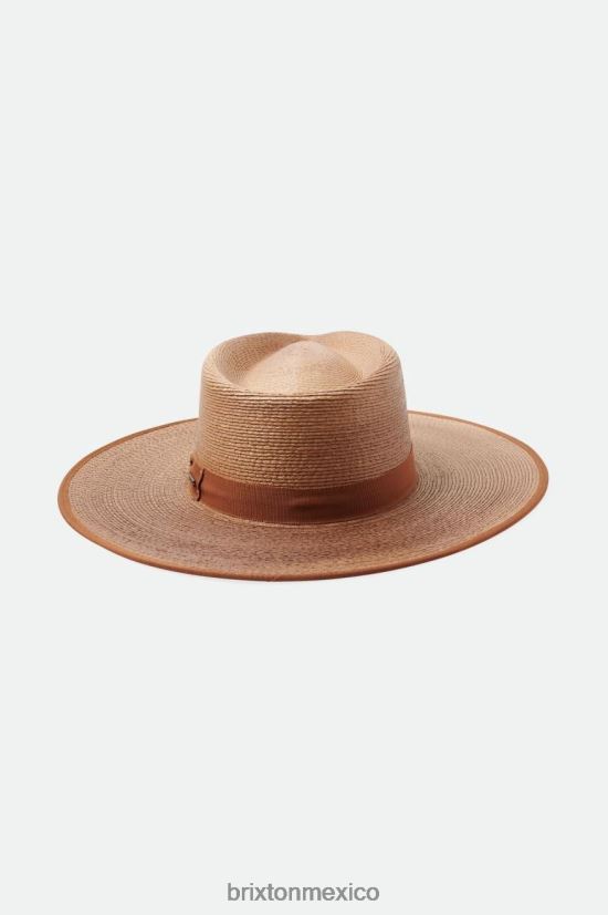Brixton accesorios tripilla regular café/marrón mujer sombrero ranchero de paja jo limitada DV42H520