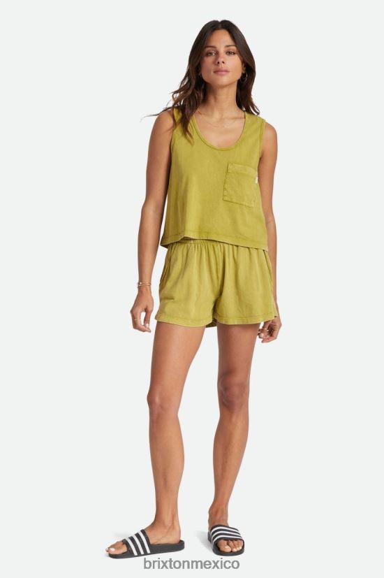 Brixton vestir musgo mujer corto despreocupado DV42H483
