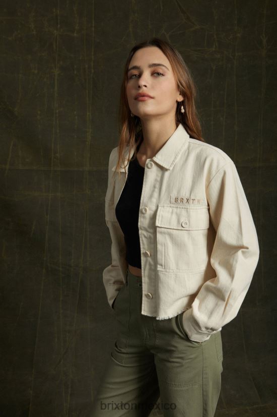 Brixton vestir gorra blanca mujer sobrecamisa privada DV42H463