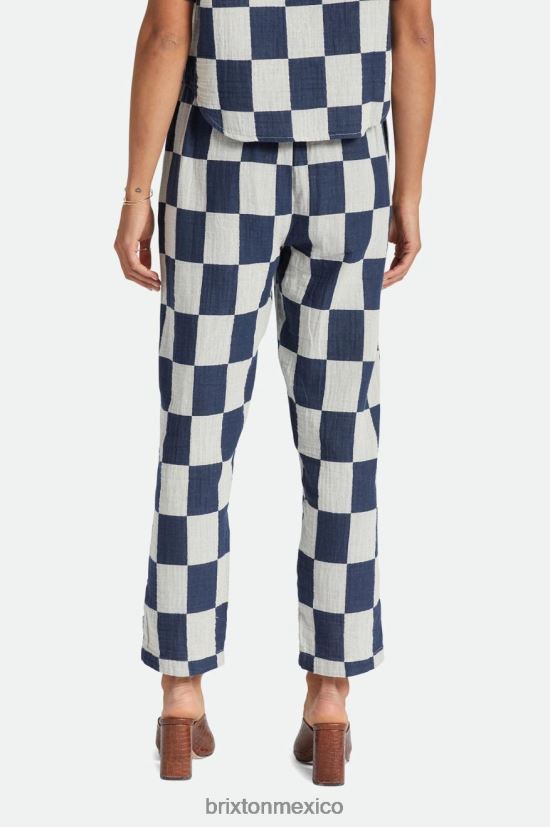 Brixton vestir azul marino lavado mujer pantalón mykonos con cordón DV42H467